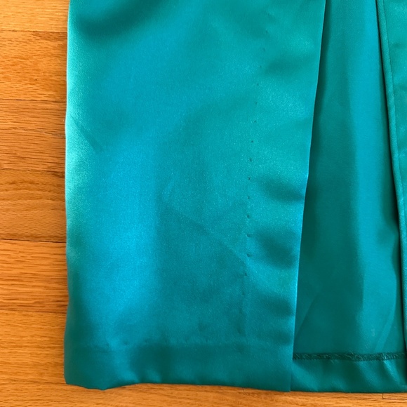 NWT Scott McClintock Petites Vintage Formal Gown Prom Dress Size 6 Turquoise - Picture 8 of 13